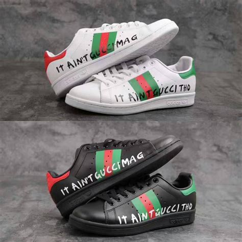 adidas stan smith italian gucci|gucci adidas t shirts.